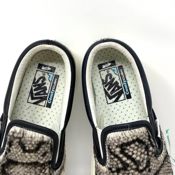 Vans Super Comfy Cush Womens Platform S Crème Black Faux Fur Slip On VN0A4U3I26F - Picture 7 of 9